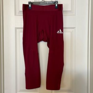 Adidas Alphaskin 3/4 tights - large- Burgundy